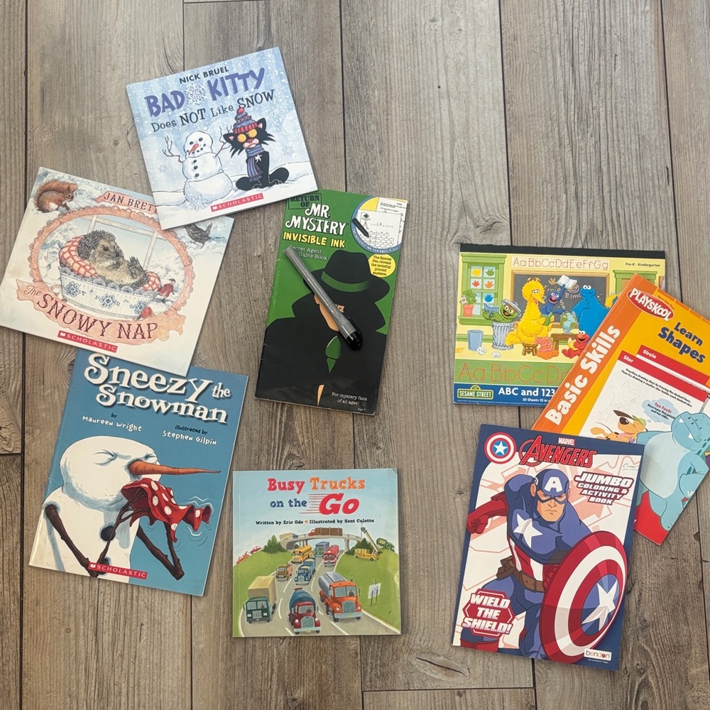 Kids Storybook & Workbook Lot - All Brand New